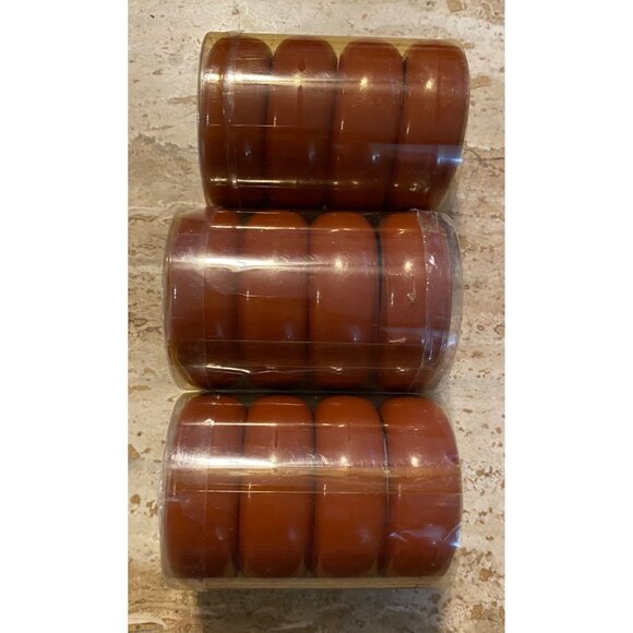 Vintage 1960s/70s Set Of 16 Hong Kong Plastic Napkin Rings Brown - Picture 4 of 5